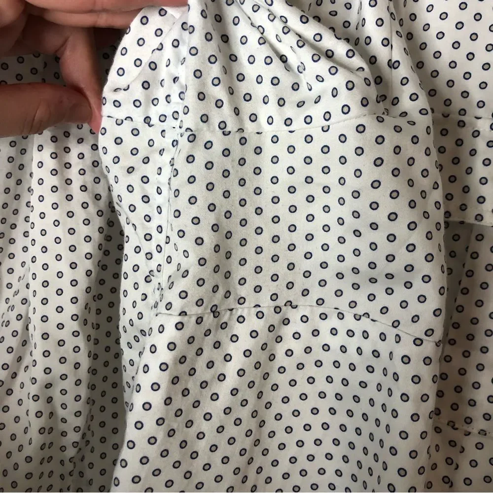 Liz Claiborne polka dot button down shirt sz1X